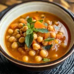 25- Minutes Moroccan Chickpea Soup Recipe - Perfect For Dining Experience