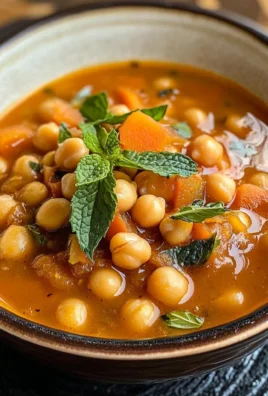 25- Minutes Moroccan Chickpea Soup Recipe - Perfect For Dining Experience