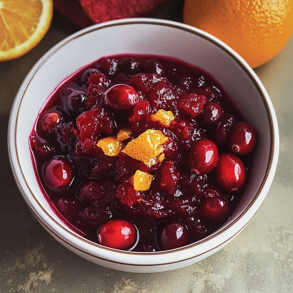 Easy Homemade Fresh Cranberry Orange Sauce Recipe