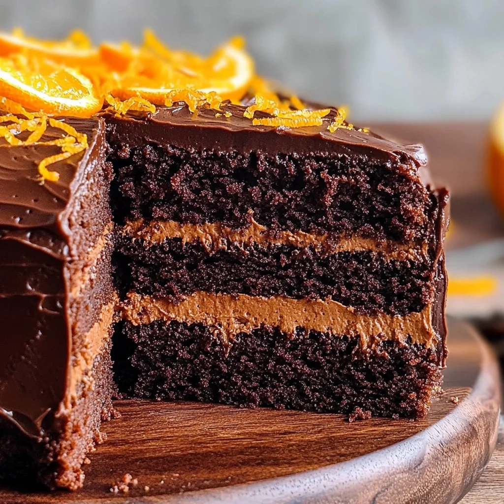 Moist Chocolate Orange Cake