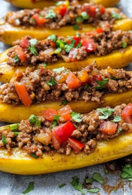 Stuffed Plantains (Canoas de Platanos)