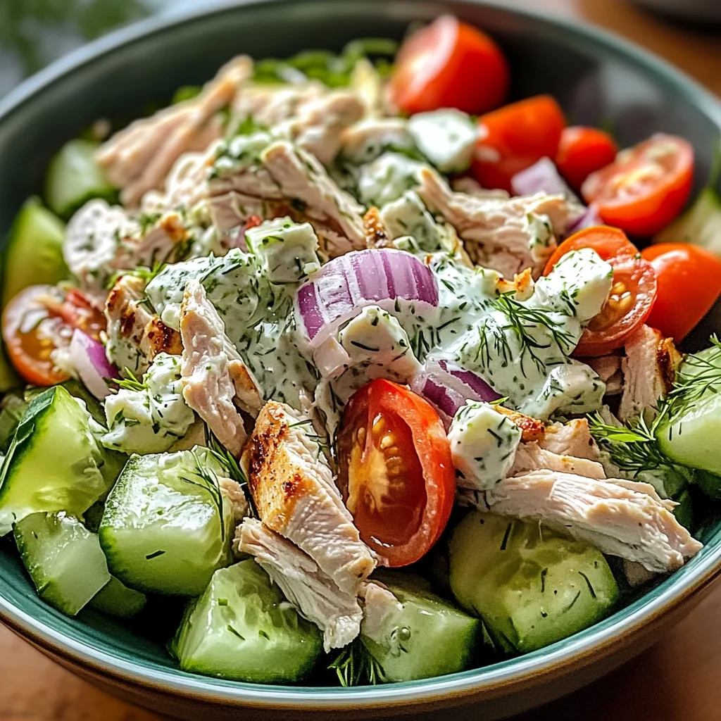 TZATZIKI CHICKEN SALAD: Discover a Refreshing Delight!