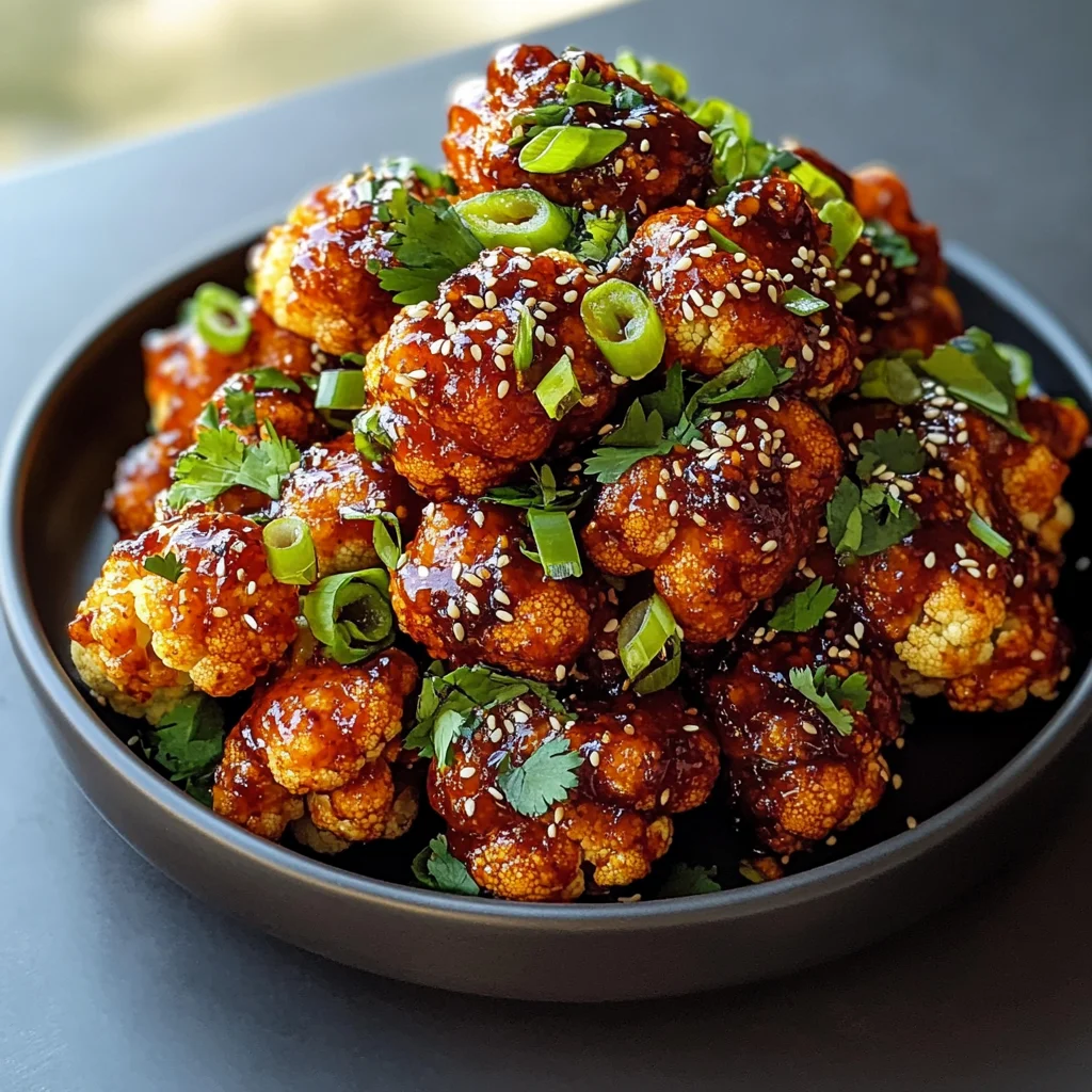 Air Fried Korean Chili Cauliflower Vegan