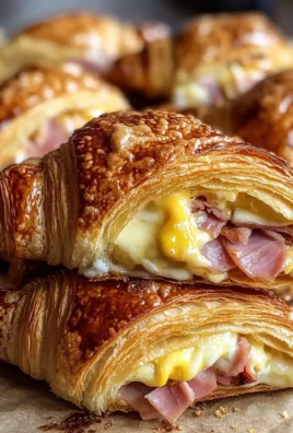 Baked chicken ham and Cheese Croissants Easy Breakfast Bake Recipe!