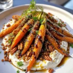 Balsamic Carrots With Orange Tahini Yogurt