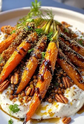 Balsamic Carrots With Orange Tahini Yogurt