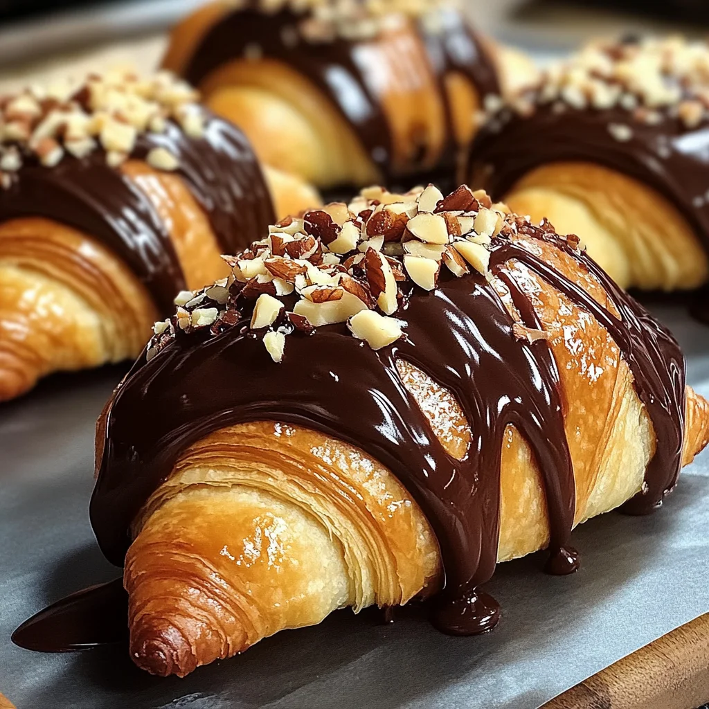 Boston Cream Pie Croissants - Decadent Pastry Dream