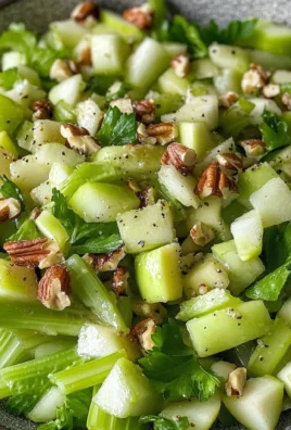 Celery Salad with Apple and Walnuts