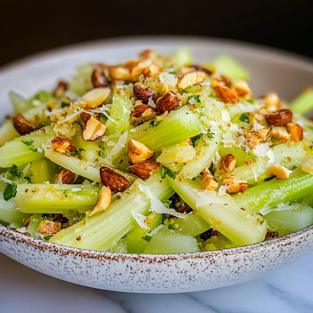 Celery Salad with Parmesan and Toasted Hazelnuts
