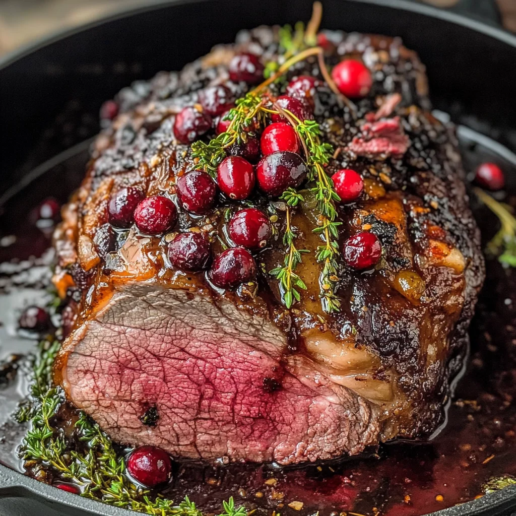 Cranberry Balsamic Roast Beef