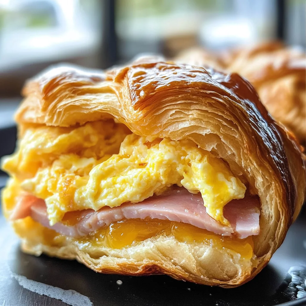 Easy Croissant Breakfast Sandwiches