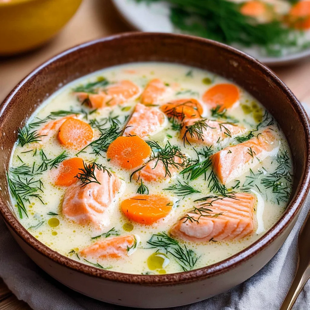 Finnish Salmon Soup - Lohikeitto
