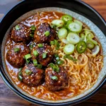 General Tso’s Meatball Ramen