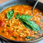 Hearty Tomato Orzo Soup