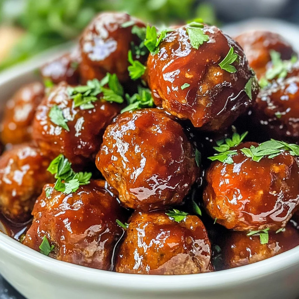 Honey BBQ Crockpot Meatballs
