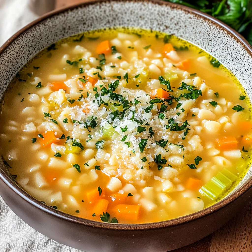 Italian Pastina Soup (Simple Vegetable Soup in 25 Minutes)