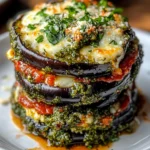 Italian Pesto Parmesan Eggplant Stacks: A Flavorful Recipe!