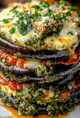 Italian Pesto Parmesan Eggplant Stacks: A Flavorful Recipe!