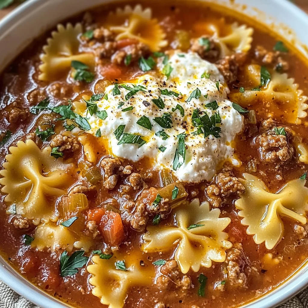 Lasagna soup Recipe