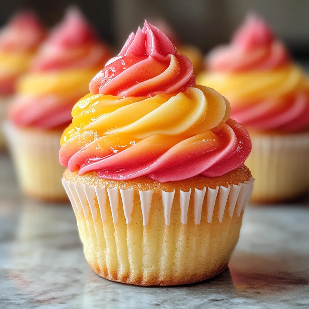 Mango Strawberry Sunset Cupcakes: A Delightful Recipe!