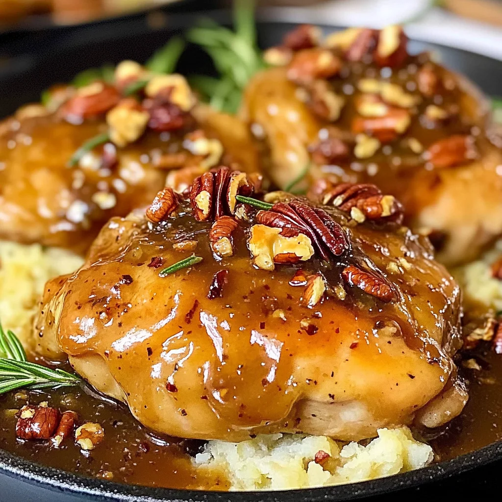Maple Bourbon Pecan Chicken