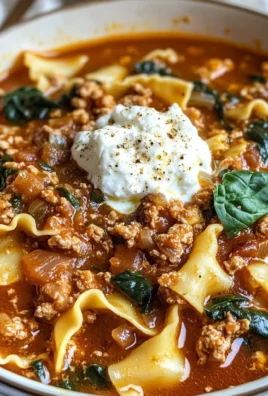 One Pot Lasagna Soup