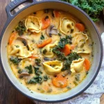One Pot Vegetable Tortellini Soup