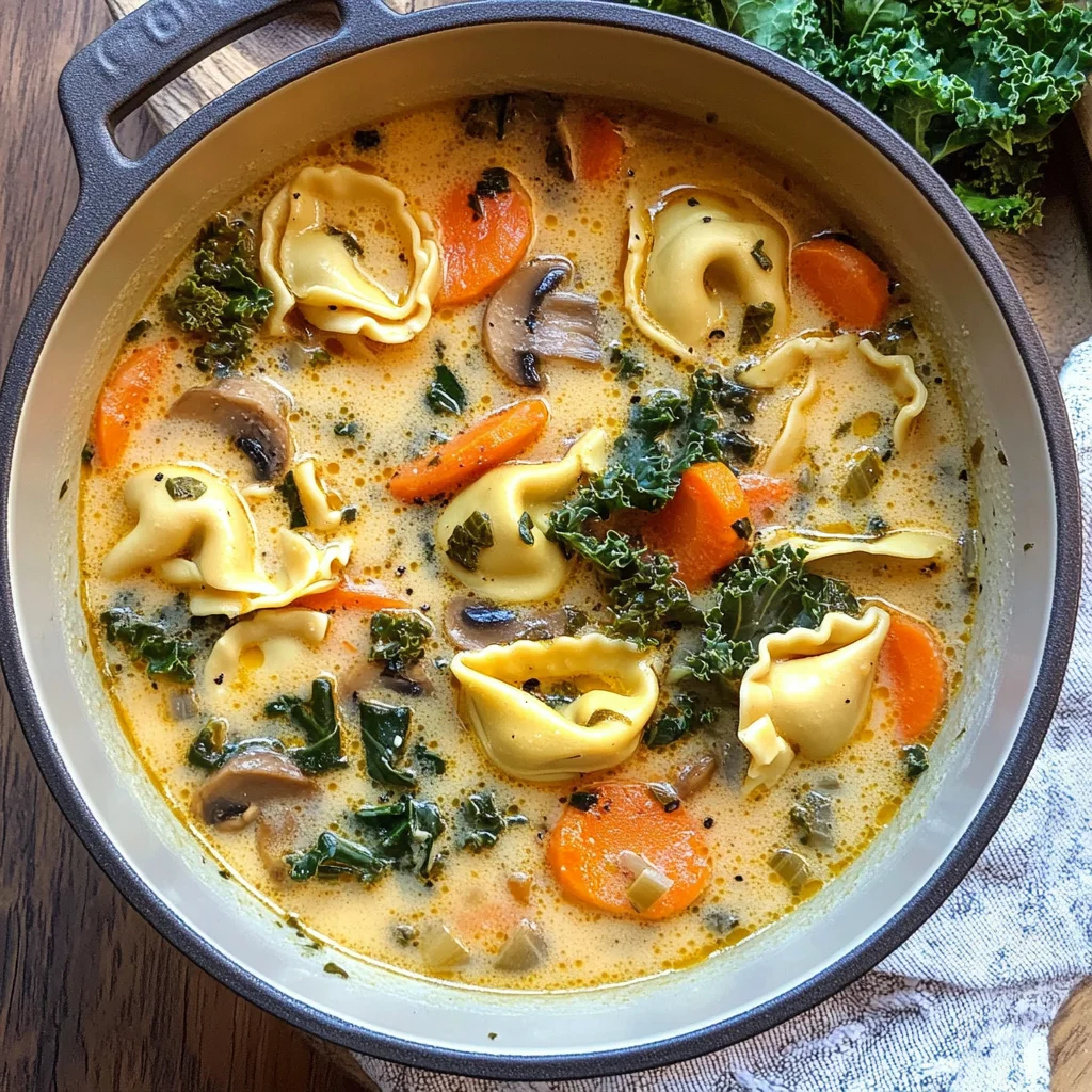 One Pot Vegetable Tortellini Soup