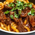 Slow Cooker Korean Beef Noodles Recipe