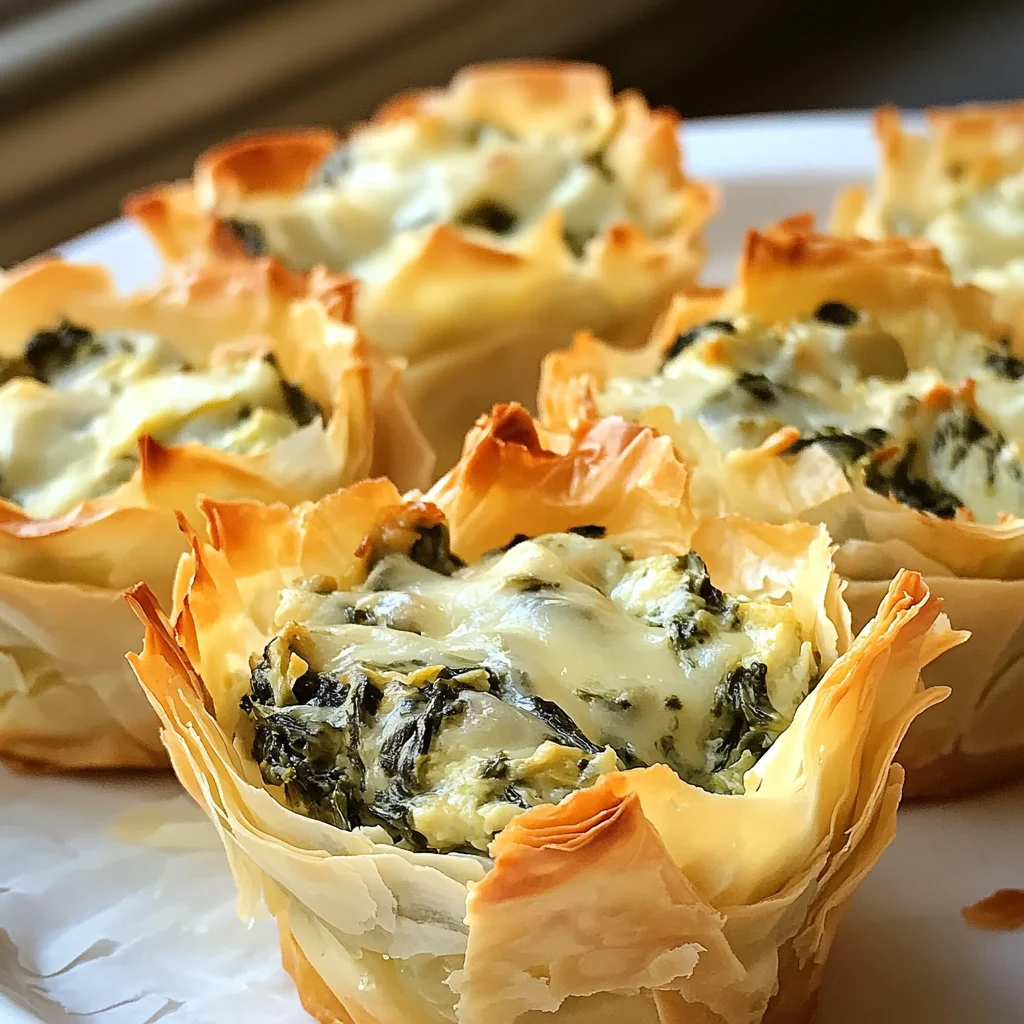 Spinach and Artichoke Dip Cups