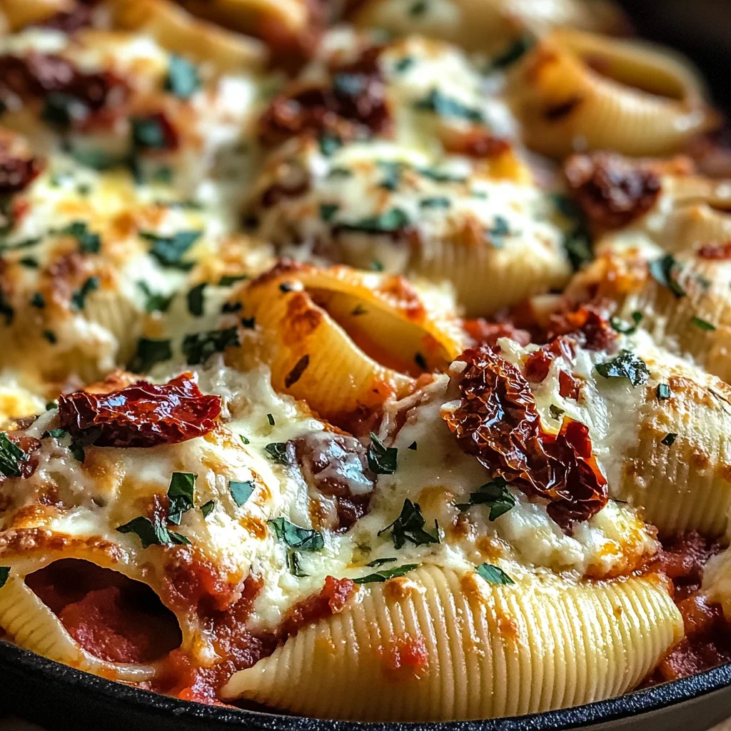 Sun-Dried Tomato and Ricotta Stuffed Shells