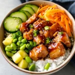 Teriyaki Chicken Poke Bowls