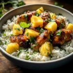 30 Minute Pineapple Chicken with Coconut Rice
