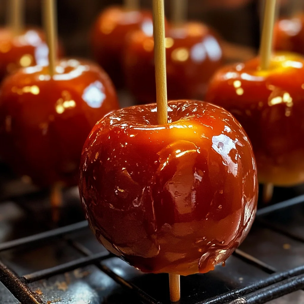 Alcohol-Infused Caramel Apples