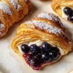 Berries and Cream Filled Croissants