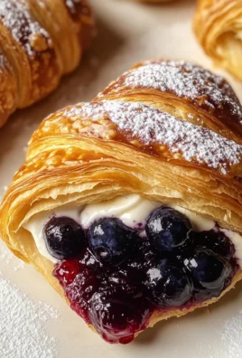 Berries and Cream Filled Croissants