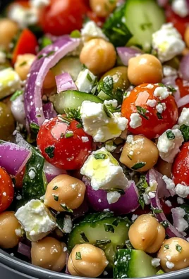 Best Mediterranean Chickpea Feta Salad Recipe
