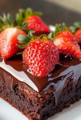Chocolate Covered Strawberry Brownies Delight!