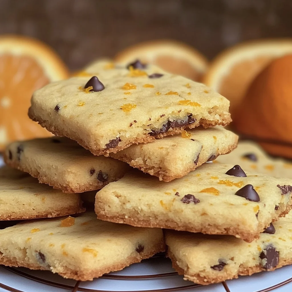 Chocolate orange shortbread