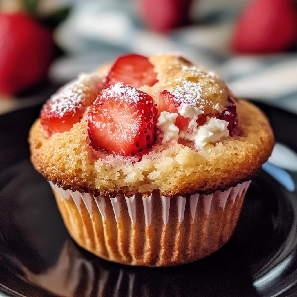 Classic Strawberry Ricotta Muffins