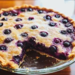 Crustless Blueberry Pie