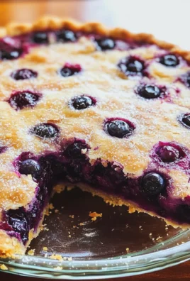 Crustless Blueberry Pie