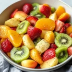 Delicious Easter Fruit Salad with Peach Pie Filling