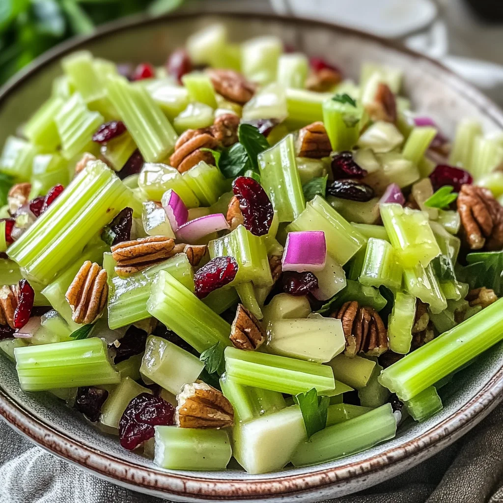 Delicious Harvest Celery Salad with Sweet Glazed Pecans
