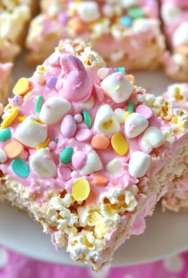 Easter Bunny Marshmallow Popcorn Bars