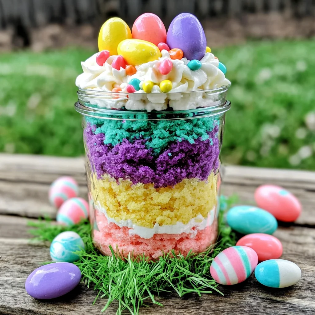 Easter Cake in a Jar