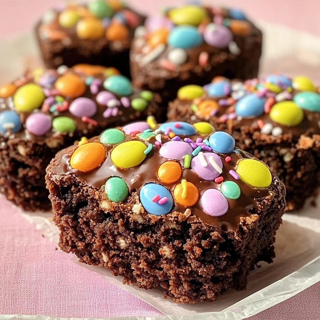 Easter Egg Brownies