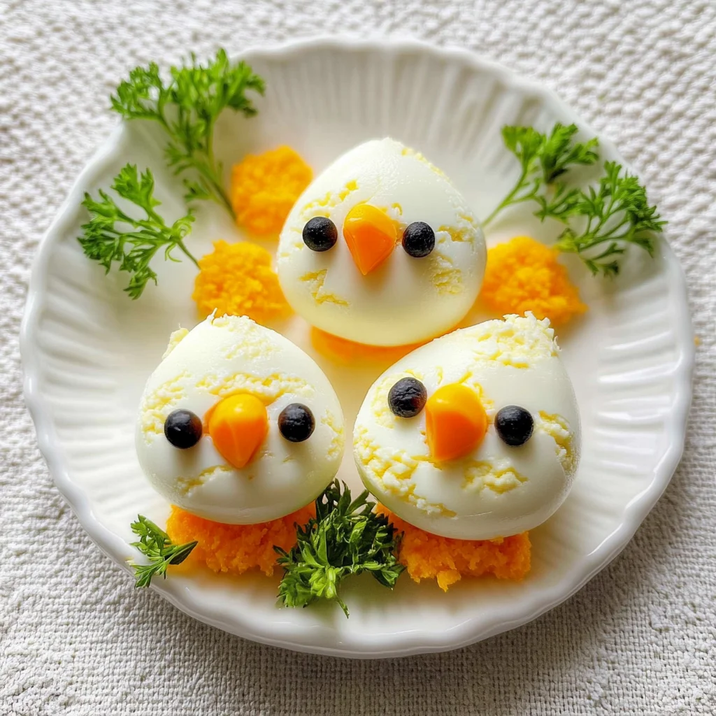Easter Egg Recipe - Deviled Egg Chicks