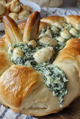Festive Easter Bunny Spinach Dip