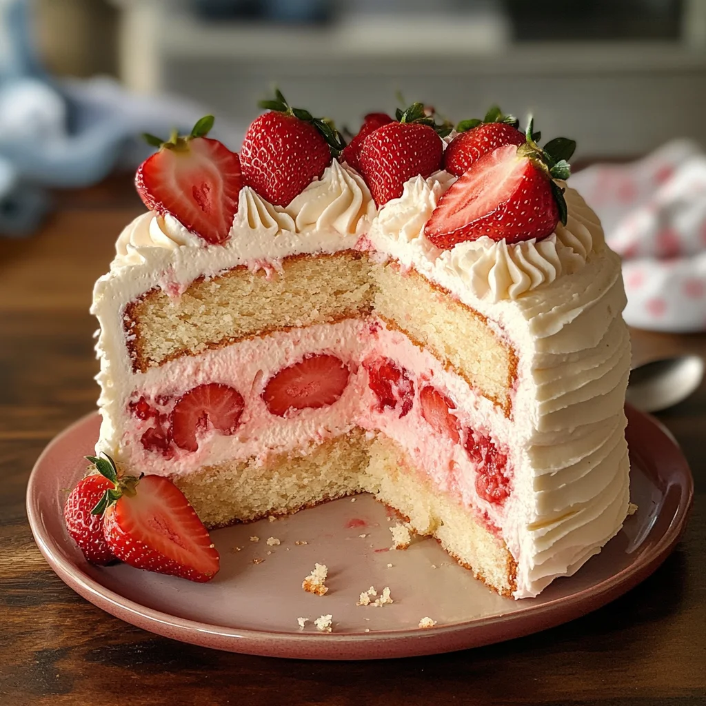 Homemade Strawberry Cake